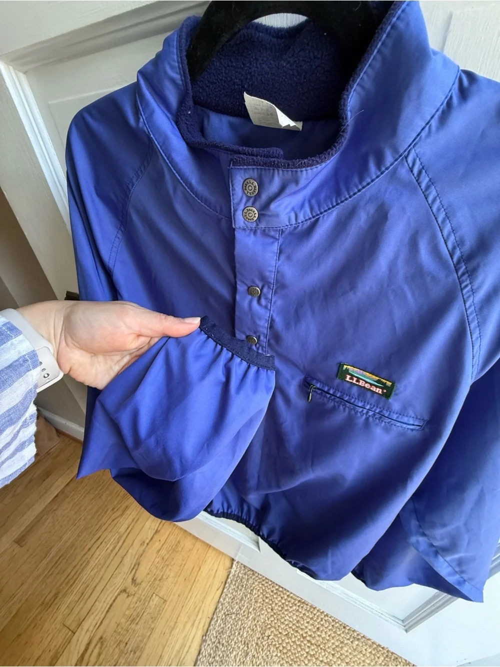 L.L. Bean Vintage Pullover Jacket in Periwinkle